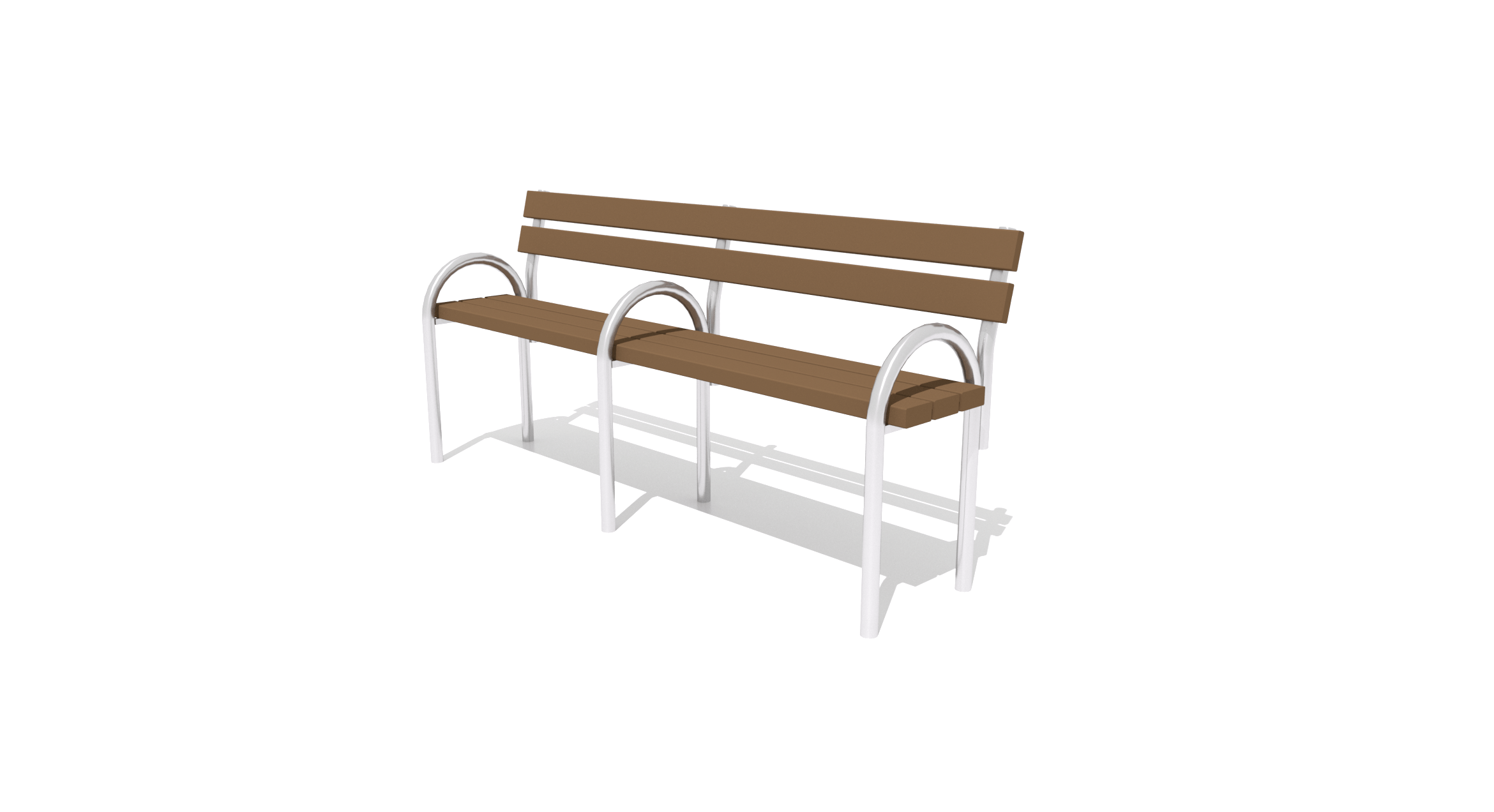 Nerezová antisleep lavička