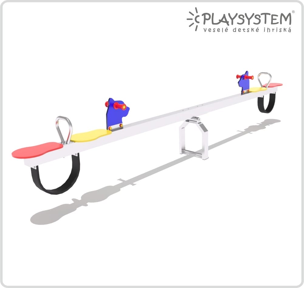 Vahadlová hojdačka mačka pre 4 deti