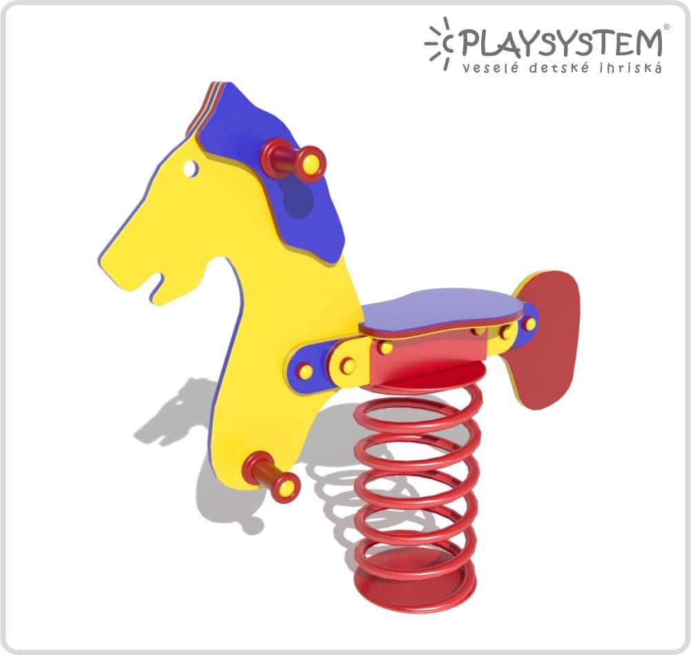 Pružinová hojdačka kôň